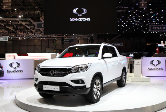 쌍용자동차 렉스턴 스포츠.<쌍용자동차 제공>